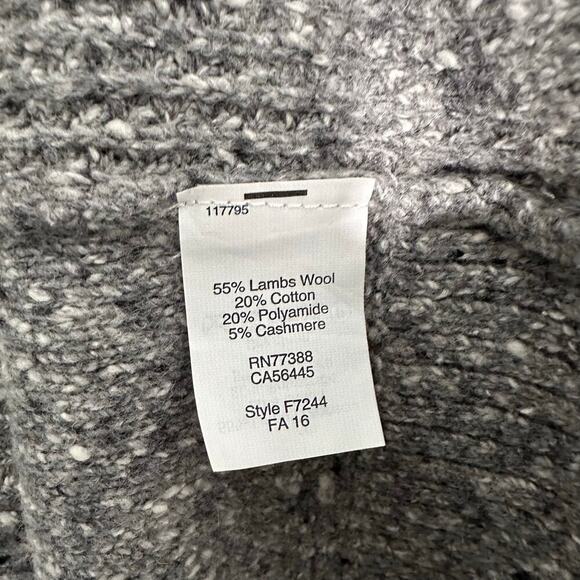 Madewell Convertible Wool Cashmere Sweater Turtleneck Crew Neck | Gray | SZ S - Picture 13 of 14